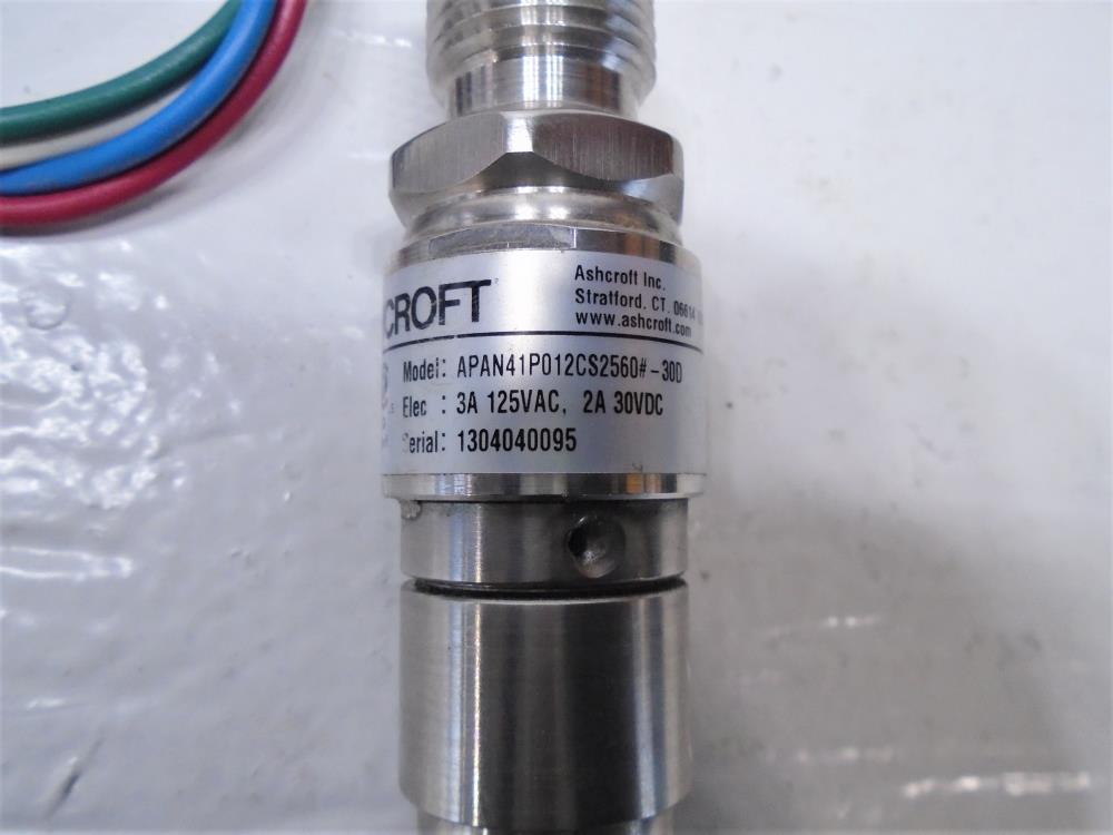 Ashcroft A-Series 60 PSI Pressure Switch APAN41P012CS2560#-30D, Single SPDT